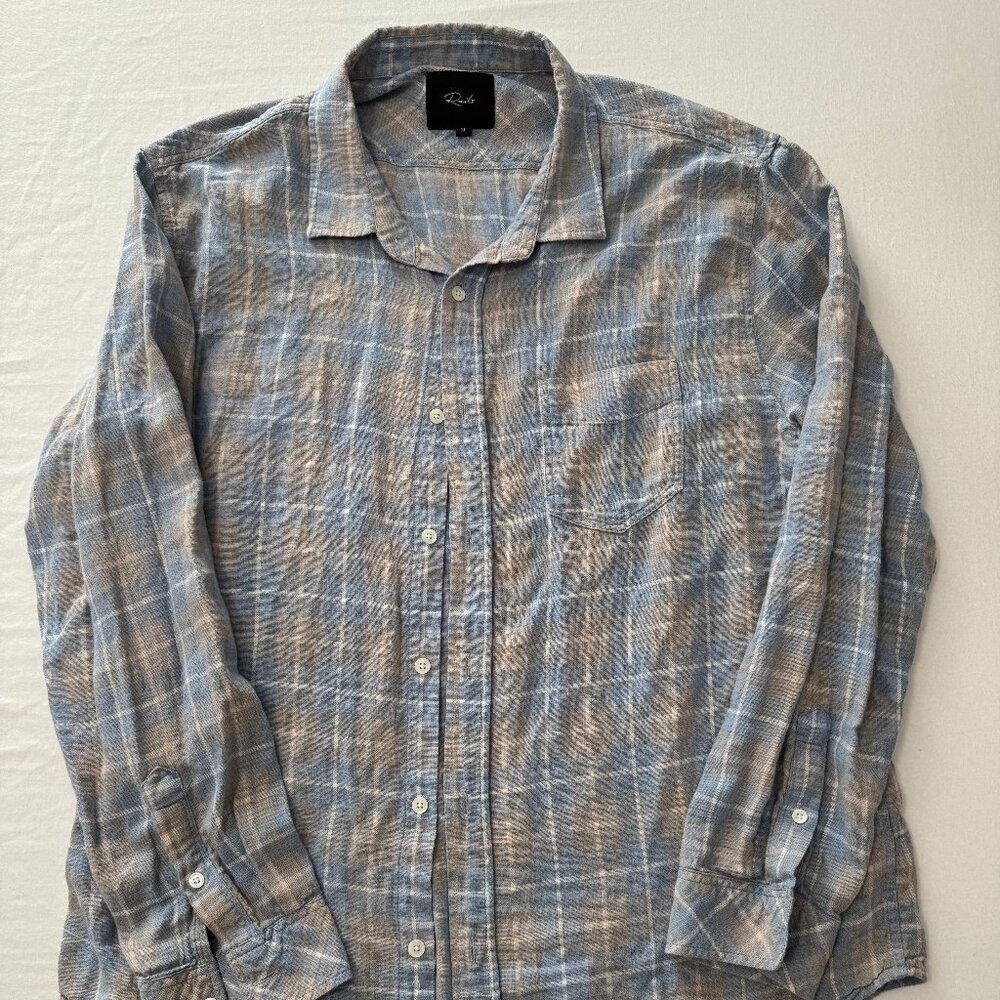 Rails Men's Wyatt Plaid Cotton Button-Up Shirt XL